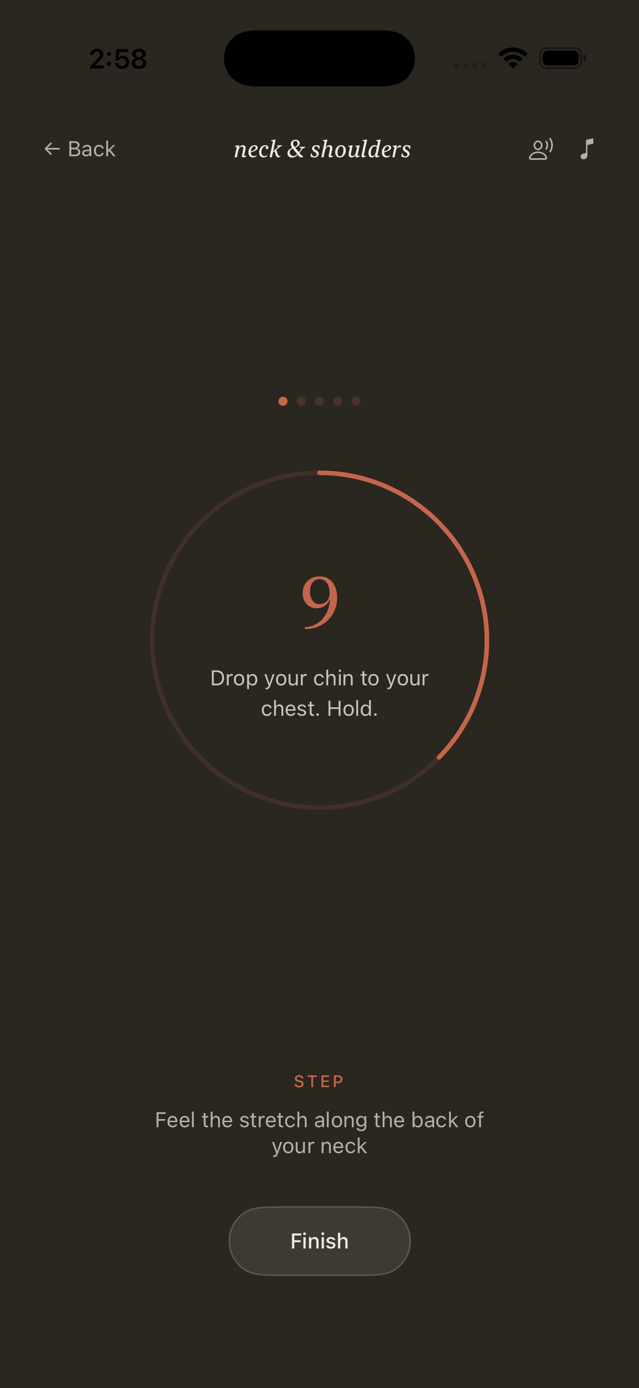 Neck stretch exercise